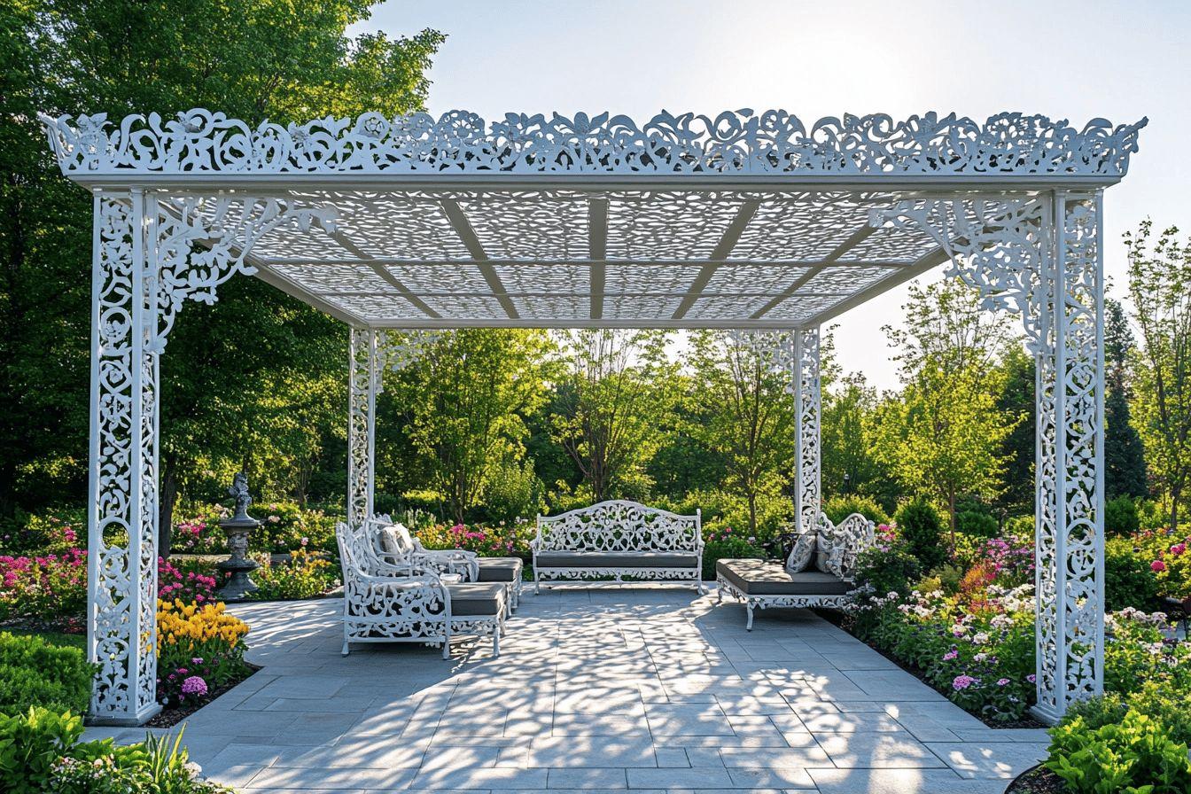 pergola fer forgé provençale